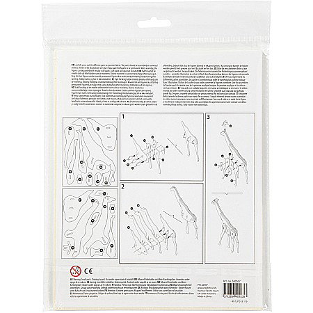 CC FIGURINA LEMN 3D GIRAFA 20x4.2x25 CM 580507 [2]