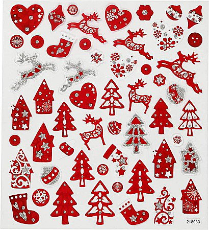 CC STICKER DECOR RED-WHITE CHRISTMAS 289591 [0]