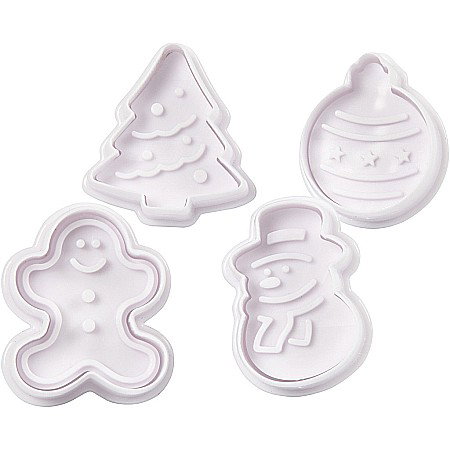CC FORME PLASTIC CU STAMPILA Cookie Cutters With Stamp 4/SET 782870 [2]