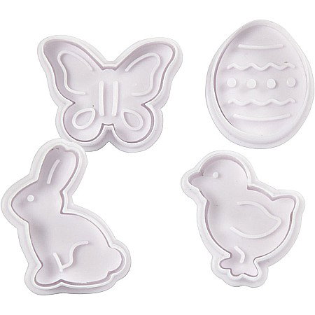 FORME PLASTIC CU STAMPILA Cookie Cutters With Stamp, 4/SET PASTE 782872 [3]