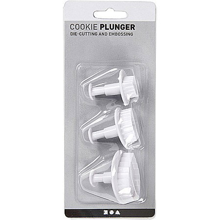 CC FORME PLASTIC CU STAMPILA Cookie Cutters With Stamp, Leaf, 3,4+4,4+4,9 cm, 3/SET 782878 [1]