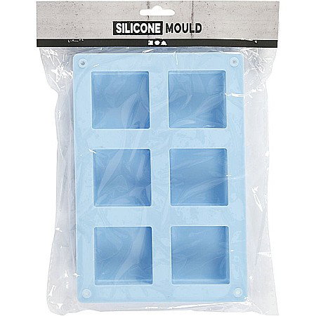 CC MATRITA DIN SILICON 6 PATRATE 5*5CM 60ML ALBASTRA 371811 [2]