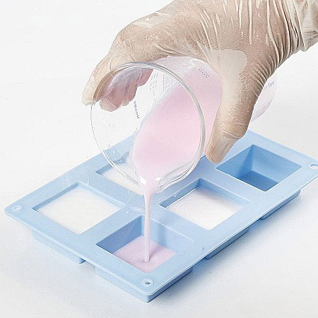 CC MATRITA DIN SILICON 6 PATRATE 5*5CM 60ML ALBASTRA 371811 [6]