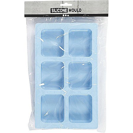 CC MATRITA DIN SILICON 6 DREPTUNGHIURI 7*5.9CM 100ML ALBASTRA 371812 [2]