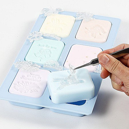 CC MATRITA DIN SILICON 6 DREPTUNGHIURI 7*5.9CM 100ML ALBASTRA 371812 [5]
