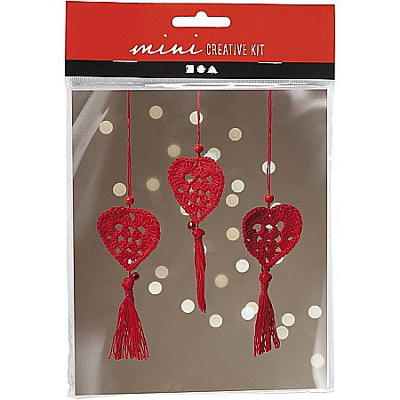 CC MINI KIT CREATIV CRACIUN DECORATIUNI SUSPENDATE CROSETATE INIMI 977482 [1]