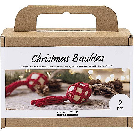 DE SEZON - CC KIT CREATIV CRACIUN DECORATIUNI SUSPENDATE CU MACRAME - GLOBURI 977584