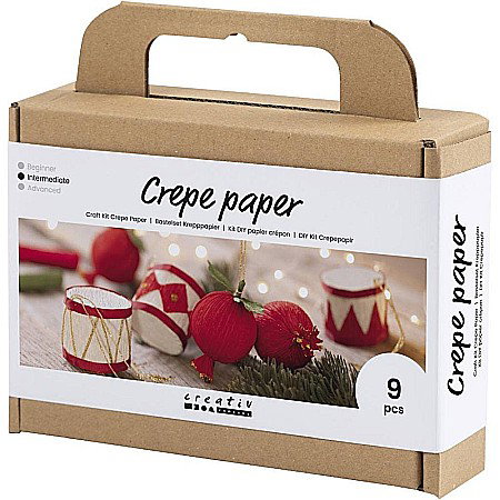 CC KIT CREATIV CRACIUN DECORATIUNI SUSPENDATE CU HARTIE CREPONATA 977585 [1]