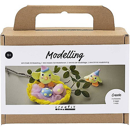 Seturi Creative Paște pentru Copii - CC MINI KIT CREATIV MODELARE EASTER FAMILY DIN POLISTIREN SI SILK 977681