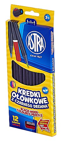 Creioane colorate - AS CREIOANE COLORATE 12/SET + ASCUTITOARE ASTRA 312114001