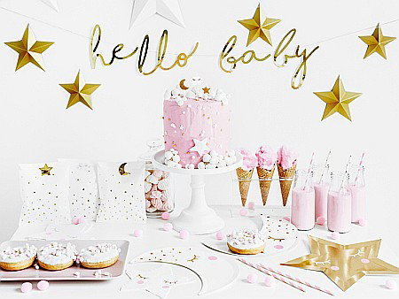 PD BANNER Little Star - Hello Baby, gold, 18x70cm GRL83-019M [3]