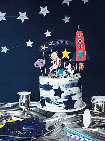 PD DECORATIUNI PENTRU TORT Space, 9.5-24.5cm 7/set KPT37 [2]