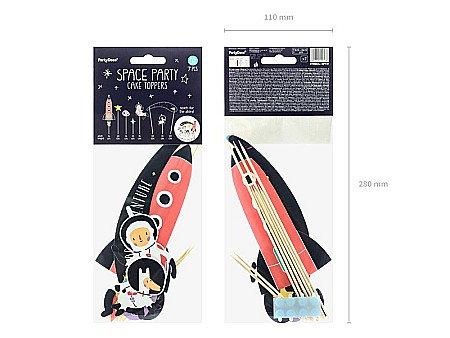 PD DECORATIUNI PENTRU TORT Space, 9.5-24.5cm 7/set KPT37 [4]