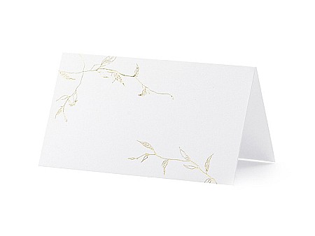 Botezuri, Gender reveal - PD CARTI VIZITA MASA Place Cards Branches, gold, 9.5 x 5.5 cm 10/SET WS9-019ME
