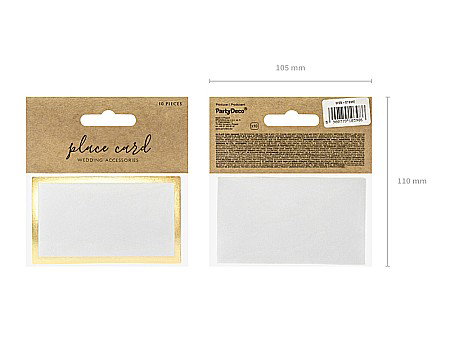 PD NUMERE MASA, Place card 9.5 x 5.5 cm 10/SET WS5-019ME [5]