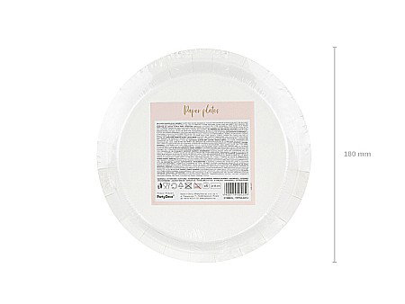 PD FARFURII CARTON Polka Dots, light pink, 18cm 6/set TPP50-081J [3]