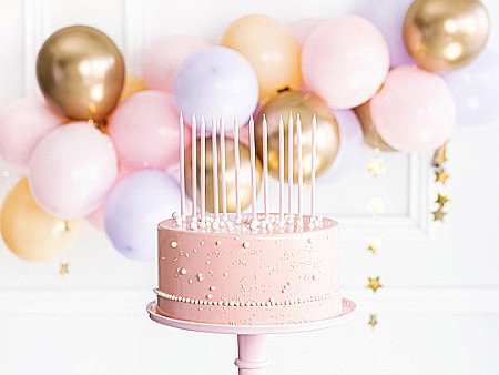 PD LUMANARI TORT light pink, 14cm 12/set SCD-2-081J [1]