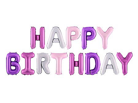 Baloane si accesorii - PD BALON FOLIE ALUMINIU Happy Birthday, 340x35cm, mix FB6P-000