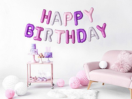 PD BALON FOLIE ALUMINIU Happy Birthday, 340x35cm, mix FB6P-000 [1]