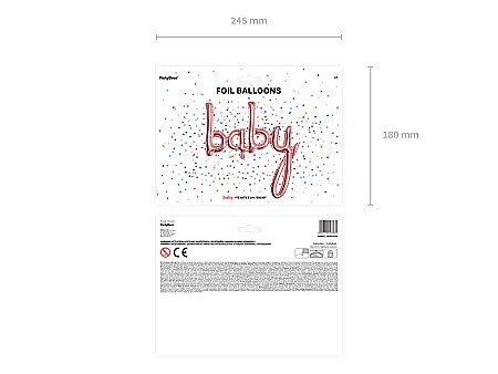 PD BALON FOLIE ALUMINIU Baby, rose gold, 73.5x75.5cm FB42M-019R [4]