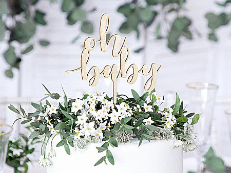 PD DECORATIUNI DIN LEMN PENTRU TORT Oh baby, 17cm KPT51-100 [1]