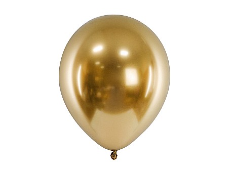Baloane latex - PD BALOANE Glossy Balloons 30cm, gold 50/SET CHB1-019-50
