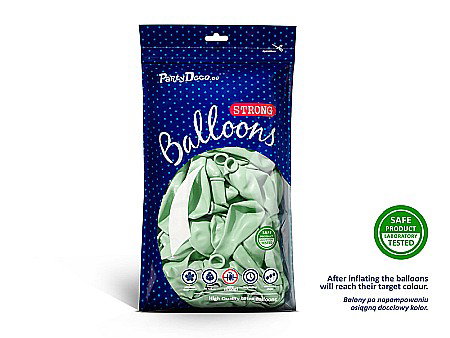 PD BALOANE Strong Balloons 27cm, Pastel Pistachio, 10/SET SB12P-096-10 [1]