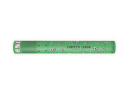 ARTICOLE PARTY - PD CONFETTI, Confetti cannon with footballs , mix, 40cm TUKPI40