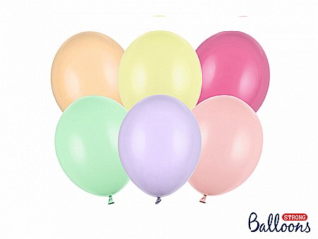 Baloane latex - PD BALOANE Strong Balloons 23cm, Pastel Mix, 100/SET SB10P-000P