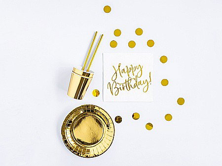 PD SET DECORATIUNI PARTY Birthday, gold 60 piese SET14 [2]