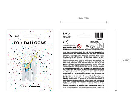 PD BALON FOLIE ALUMINIU Llama, 39x61cm, mix FB73 [2]