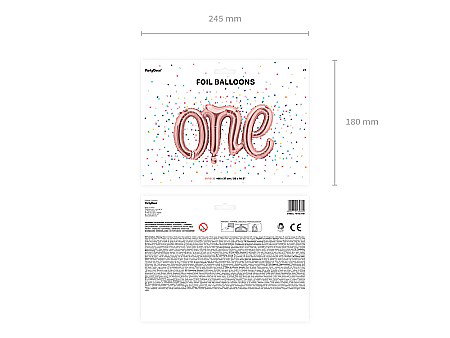 PD BALON FOLIE ALUMINIU One, rose gold, 66x37cm FB75S-019R [5]