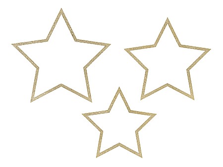 DE SEZON - PD DECORATIUNI SUSPENDATE Stars mix 3/set ZDD4-100-019