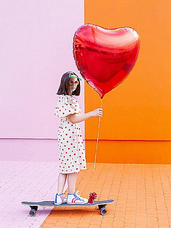 PD BALON FOLIE ALUMINIU Heart, 72*73cm, red FB77M-007 [1]