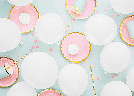 PD BALOANE Eco Balloons 26cm,  pastel white 100/SET ECO26P-008 [1]