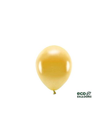 Baloane latex - PD BALOANE Eco Balloons, 26cm, metallic, gold 100/set ECO26M-019