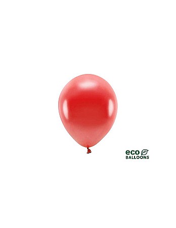 PD BALOANE Eco Balloons 26cm, metallic, red 100/set ECO26M-007 [0]