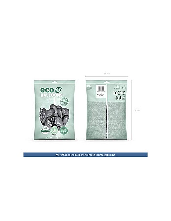 PD BALOANE Eco Balloons, 26cm, metallic, silver 100/set ECO26M-018 [1]
