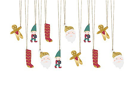 PD ETICHETE CADOU, Gift tags Santa, mix 12/SET ZDZ18 [0]