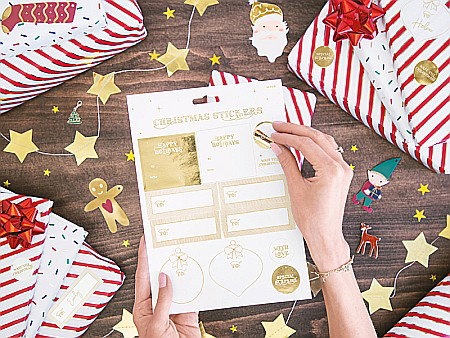 PD ETICHETE CADOU, Gift tags Santa, mix 12/SET ZDZ18 [3]