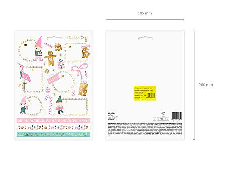 PD STICKER DECOR Christmas, Gmomes, mix  NP2 [4]