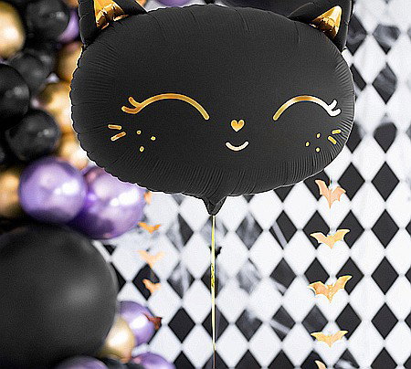 PD BALON FOLIE ALUMINIU Cat, 48x36cm, black FB84 [3]