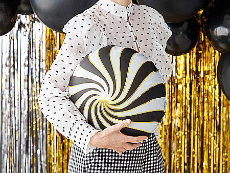 PD BALON FOLIE ALUMINIU Candy, 35cm, black FB20M-010 [1]