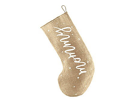 Decoratiuni Craciun - PD DECORATIUNE CRACIUN SOSETA, Iuta,Mommy, white 23 x 39.5cm SJ1-008