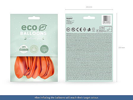 PD BALOANE Eco Balloons 26cm, pastel orange 10/SET ECO26P-005-10 [1]