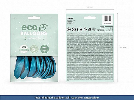 PD BALOANE Eco Balloons 26cm, pastel turquoise 10/SET ECO26P-083-10 [1]