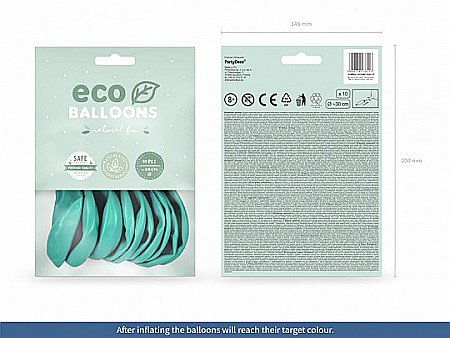 PD BALOANE Eco Balloons 26cm, pastel dark mint 10/SET ECO26P-103C-10 [7]