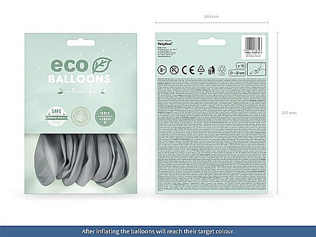 PD BALOANE Eco Balloons 26cm, pastel grey 10/SET ECO26P-091-10 [1]