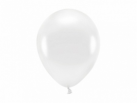 PD BALOANE Eco Balloons 26cm, metallic white 10/SET ECO26M-008-10 [0]