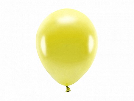 Baloane latex - PD BALOANE Eco Balloons 26cm, metallic yellow 10/SET ECO26M-084-10